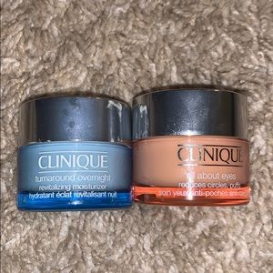 Clinique revitalizing moisture/ all about eyes